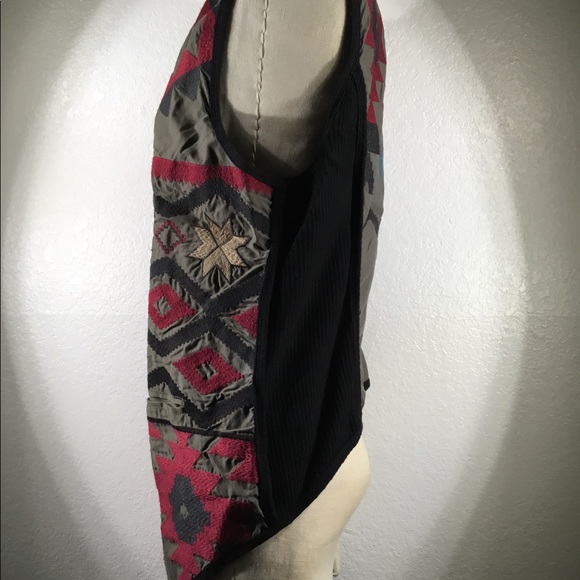 Biya by Johnny Was Elaile Zip Vest in Westeros M NWT - Picture 6 of 7